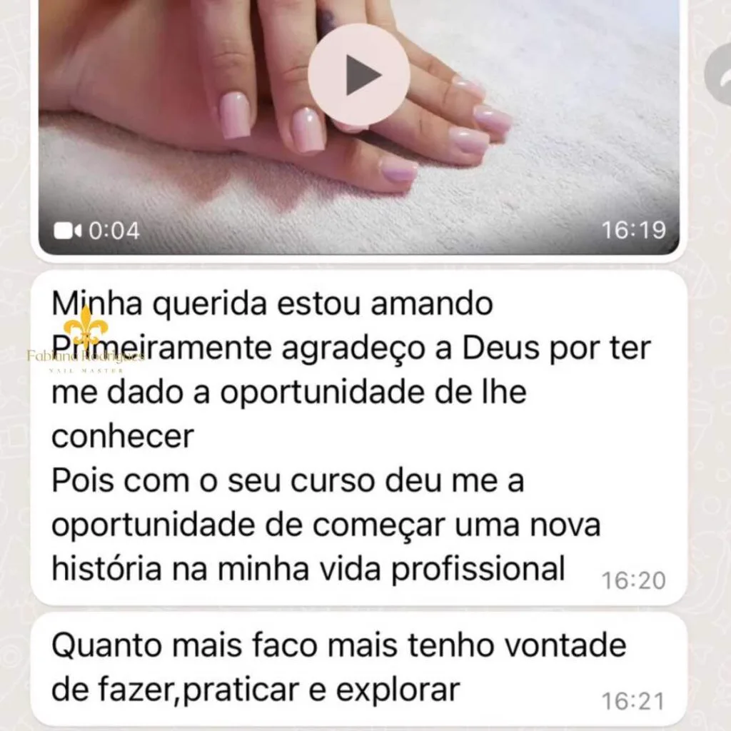 Depoimento de aluna